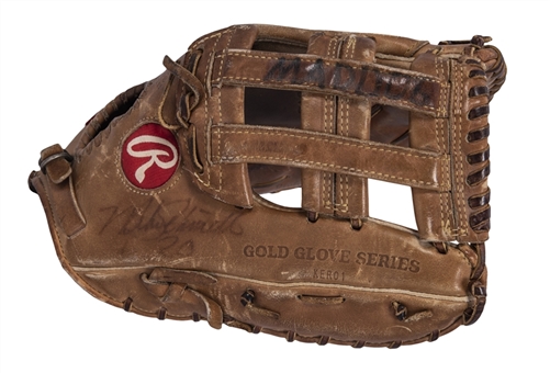 1985 Mike Schmidt Game Used & Signed Rawlings PRO 1-HF First Base Glove (PSA/DNA & Beckett)